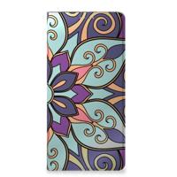 Samsung Galaxy A13 (4G) Smart Cover Purple Flower
