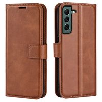 Lunso - Samsung Galaxy S23 Plus - cover bookcase hoes - Bruin
