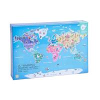Classic World houten legpuzzel wereldkaart, 48st. Classic World houten legpuzzel wereldkaart, 48st.
