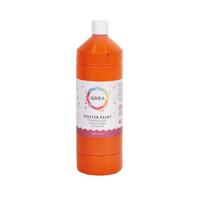 Plakkaatverf qrea oranje 1000ml