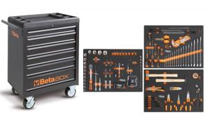 Beta BW C04BOX-A VU Gereedschapswagen | 6 laden | 196 delig assortiment - 024006201
