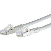 Metz Connect 1308455088-E RJ45 Netwerkkabel, patchkabel CAT 6A S/FTP 5.00 m Wit Snagless 1 stuk(s)