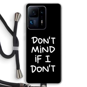 Don't Mind: Xiaomi Mi Mix 4 Transparant Hoesje met koord