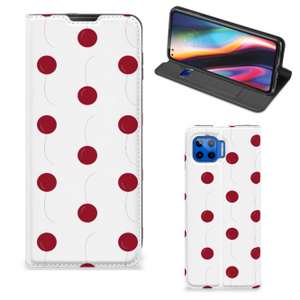Motorola Moto G 5G Plus Flip Style Cover Cherries