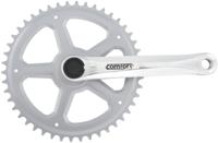 Amar Crankset 4-edge 46t 1-speed 1/2x3/32 alu sil.