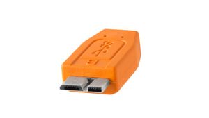 Tether Tools CU5454 USB-kabel 4,6 m USB 3.2 Gen 1 (3.1 Gen 1) USB A Micro-USB B Oranje