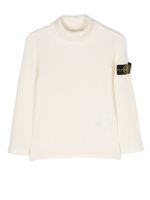 Stone Island Junior pull à patch logo - Tons neutres