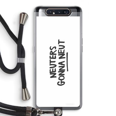 Neuters: Samsung Galaxy A80 Transparant Hoesje met koord