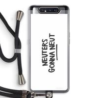 Neuters: Samsung Galaxy A80 Transparant Hoesje met koord