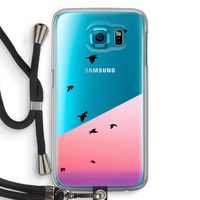 Fly away: Samsung Galaxy S6 Transparant Hoesje met koord
