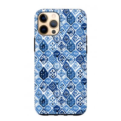 Blauw motief: iPhone 12 Pro Max Tough Case