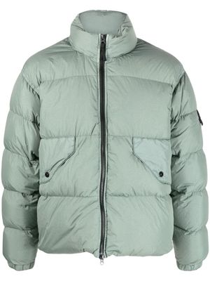 Stone Island doudoune Crinkle Reps à badge Compass - Vert