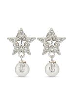 Jimmy Choo boucles d'oreilles à logo embossé - Argent - thumbnail