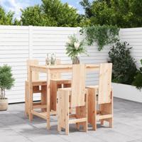 5-delige Barset massief grenenhout
