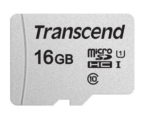 Transcend Premium 300S microSDHC-kaart 16 GB Class 10, UHS-I, UHS-Class 1