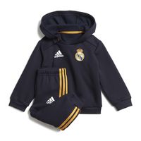 adidas Real Madrid DNA Jogging Trainingspak 2023-2024 Baby Donkerblauw Goud Wit - thumbnail