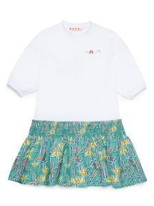 Marni Kids robe Carioca à imprimé graphique - Vert