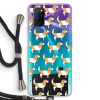 Doggy: Oppo A92 Transparant Hoesje met koord