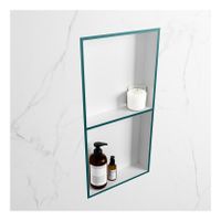 Wandnis Solid Surface Easy | In- en opbouw | 30x60x8 cm | 2 vakken | Smag/Talc Wandnis Solid Surface Easy | In- en opbouw | 30x60x8 cm | 2 vakken | Smag/Talc