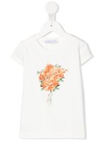 Monnalisa t-shirt à fleurs - Blanc - thumbnail