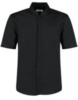 Bargear K122 Men`s Tailored Fit Bar Shirt Mandarin Collar Short Sleeve