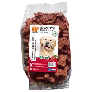 Bf petfood 3 in 1 hondenkoekjes met cranberry