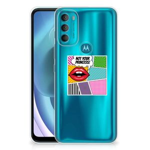 Motorola Moto G71 5G Silicone Back Cover Popart Princess