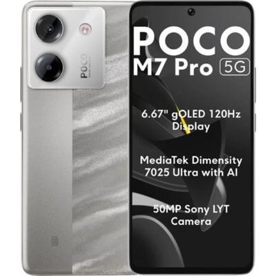 Smartphone Xiaomi POCO M7P 5G 12-512 SV Octa Core 12 GB RAM 512 GB Zilverkleurig