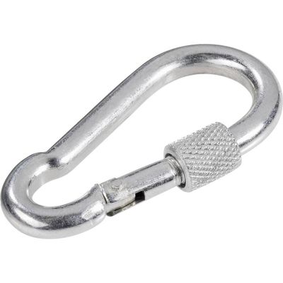 TOOLCRAFT 486759 Karabijnhaak met schroefsluiting (l x b) 60 mm x 6 mm