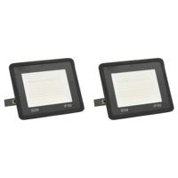 Spotlights 2 st LED 50 W koudwit