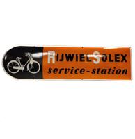 Rijwiel Solex Service-Station Emaille Bord - 100 x 30 cm