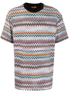 Missoni t-shirt à motif zig-zag - Bleu