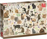 Katten Poster Puzzel 1000 Stukjes Franciens Katten
