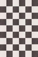 Layered - Vloerkleed Chess Wool Rug Black And White - 140x200 cm