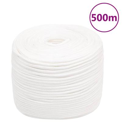 VidaXL Boottouw 6 mm 500 m polypropyleen volwit