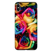 Neon bloemen: iPhone XS Max Tough Case