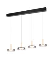 Trio 4-lichts led hanglampCeleste smoke glas - 354910432