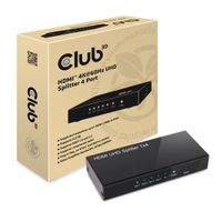 CLUB3D HDMI™ 4K@60Hz UHD Splitter AC Power 4 ports - thumbnail