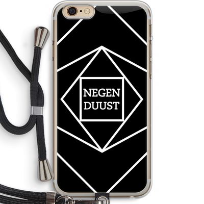 Negenduust geometrisch: iPhone 6 PLUS / 6S PLUS Transparant Hoesje met koord