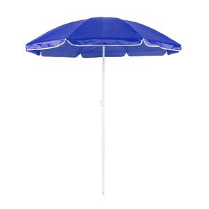 Blauwe strand parasol van nylon 150 cm