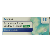 Sanias Paracetamol 120mg 10 Kauwtabletten