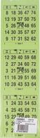 Bingokaarten, 3 kaarten per vel, pak van 5 x 100 vel