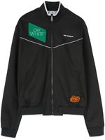 Off-White veste zippée à logo brodé - Noir