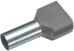 Twin Adereindhulzen 2x4 mm2 Grijs 100 stuks