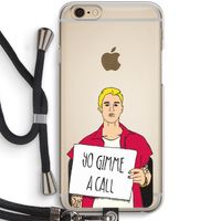 Gimme a call: iPhone 6 / 6S Transparant Hoesje met koord