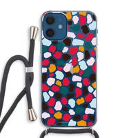 Colored Giraffe: iPhone 12 Transparant Hoesje met koord