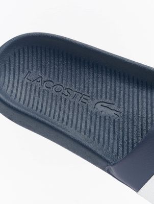 Lacoste / Slipper/Sandaal Croco Slide 0721 1 CMA in blauw