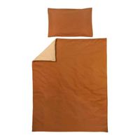 Meyco dekbedovertrek junior uni camel warm sand Maat