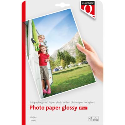 Fotopapier Quantore A4 glans 50 vel 195gr