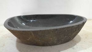 Wasbak riviersteen RXL230631, 62x37x15 cm